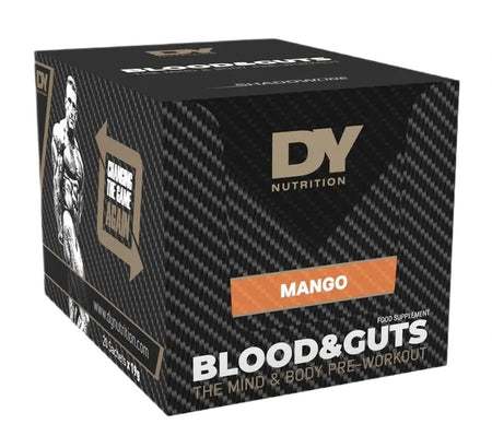 Dorian Yates Blood and Guts Sachets, Mango (EAN 5060763899568) - 20 x 19g - Lilly's Pharmacy