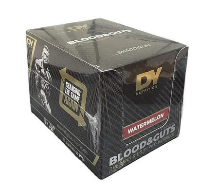 Dorian Yates Blood and Guts Sachets, Watermelon (EAN 5060763899599) - 20 x 19g - Lilly’s Pharmacy & Health Store
