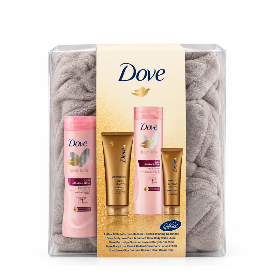 Dove Glow Bathrobe Set- Lillys Pharmacy and Health Store