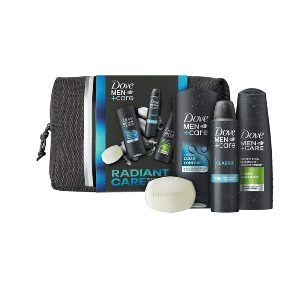 Dove Men+Care Radiant Care Washbag Giftset- Lillys Pharmacy and Health Store