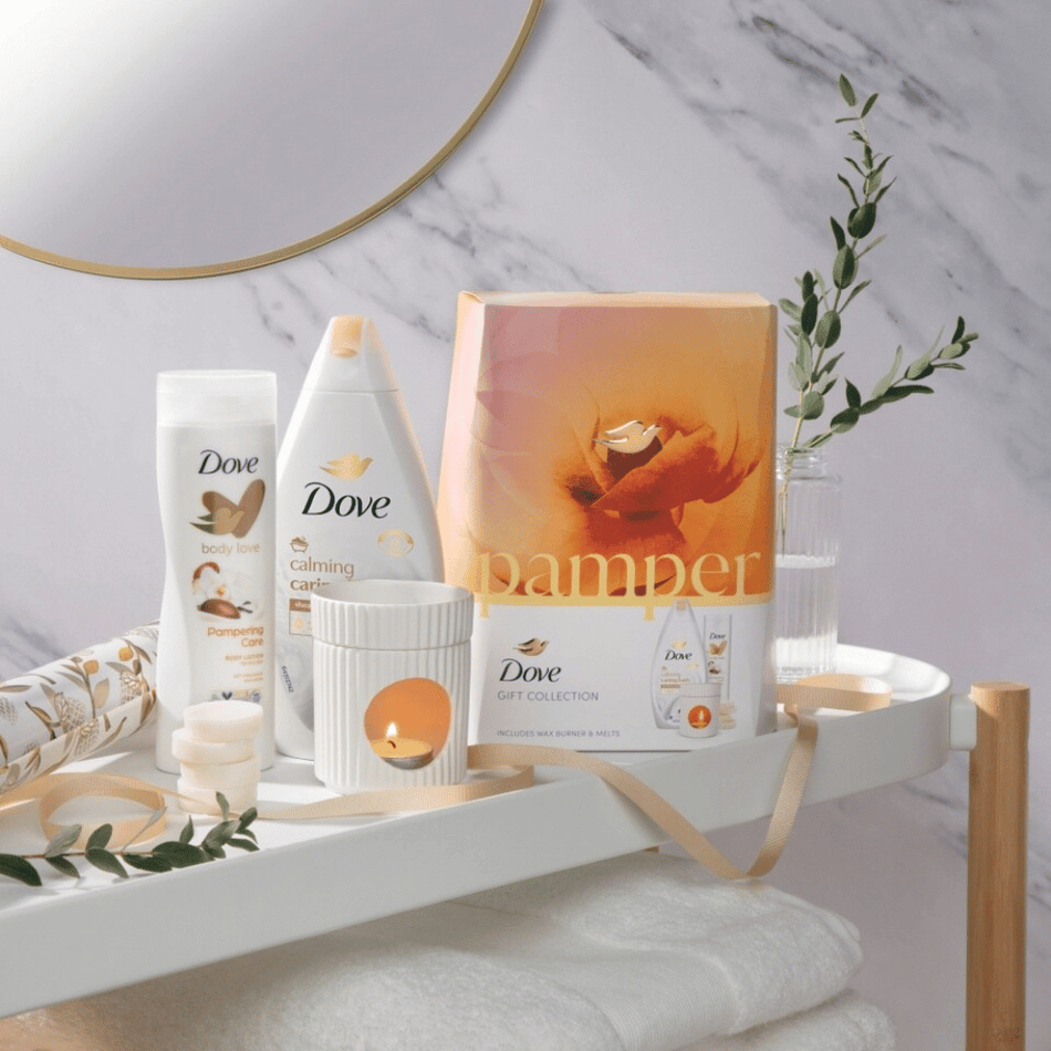 Dove Pamper Collection with Wax Burner & Melts Gift Set- Lillys Pharmacy and Health Store