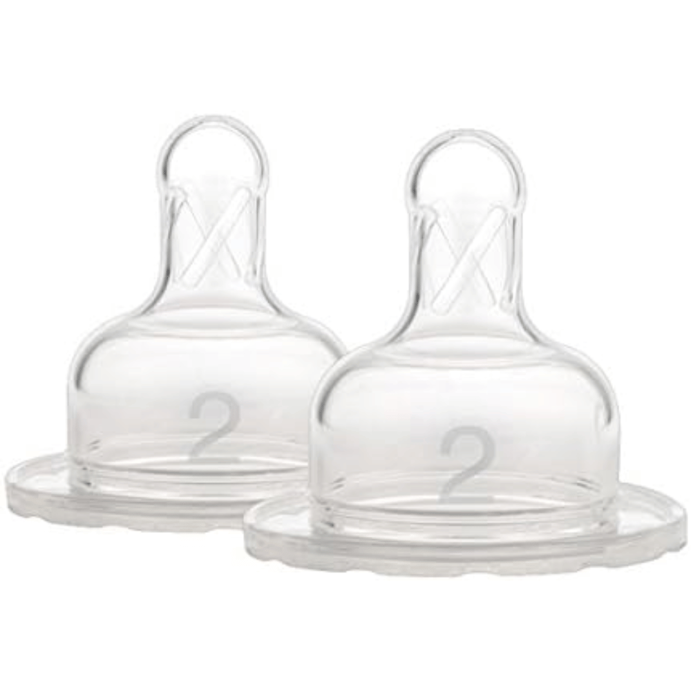Dr Brown's Options+ Level 2 Wide Neck Twin Pack Teats 3 Months +- Lillys Pharmacy and Health Store