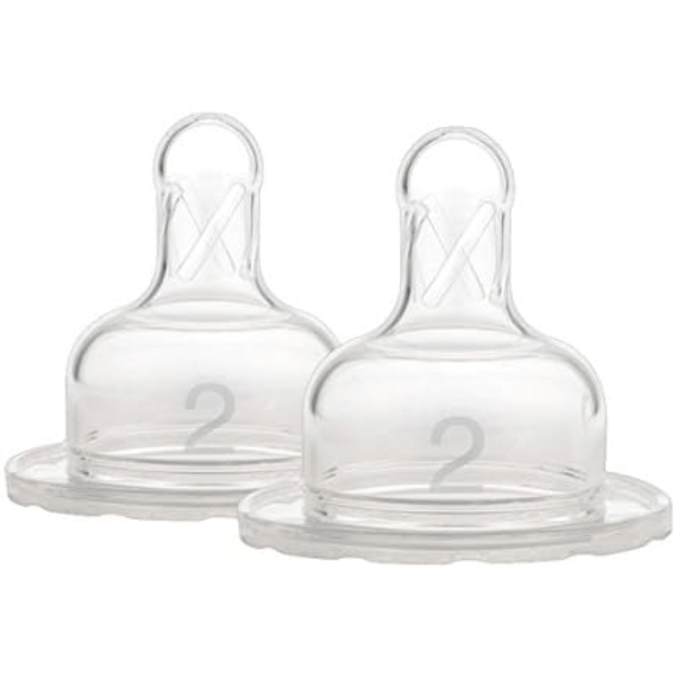 Dr Brown's Options+ Level 2 Wide Neck Twin Pack Teats 3 Months +- Lillys Pharmacy and Health Store