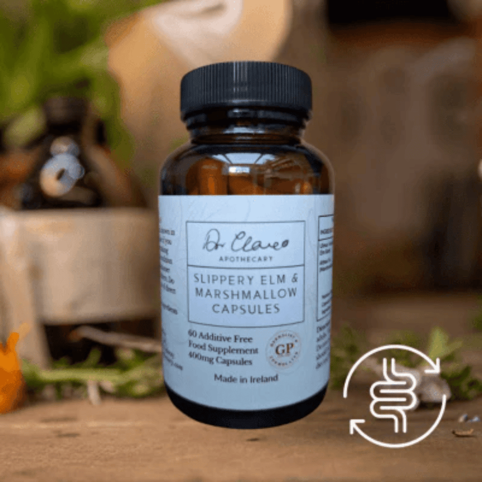 Dr Clare Slippery Elm & Marshmallow Root 60 Caps