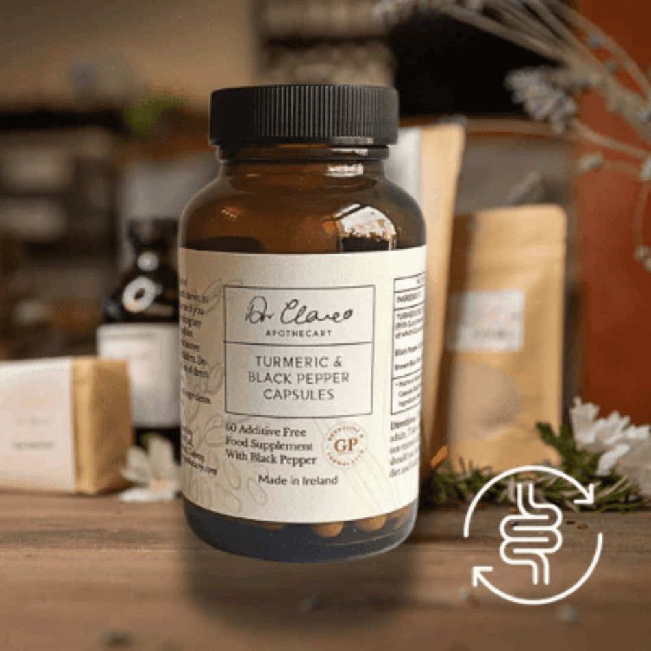 Dr Clare Turmeric & Black Pepper Capsules 60's- Lillys Pharmacy and Health Store