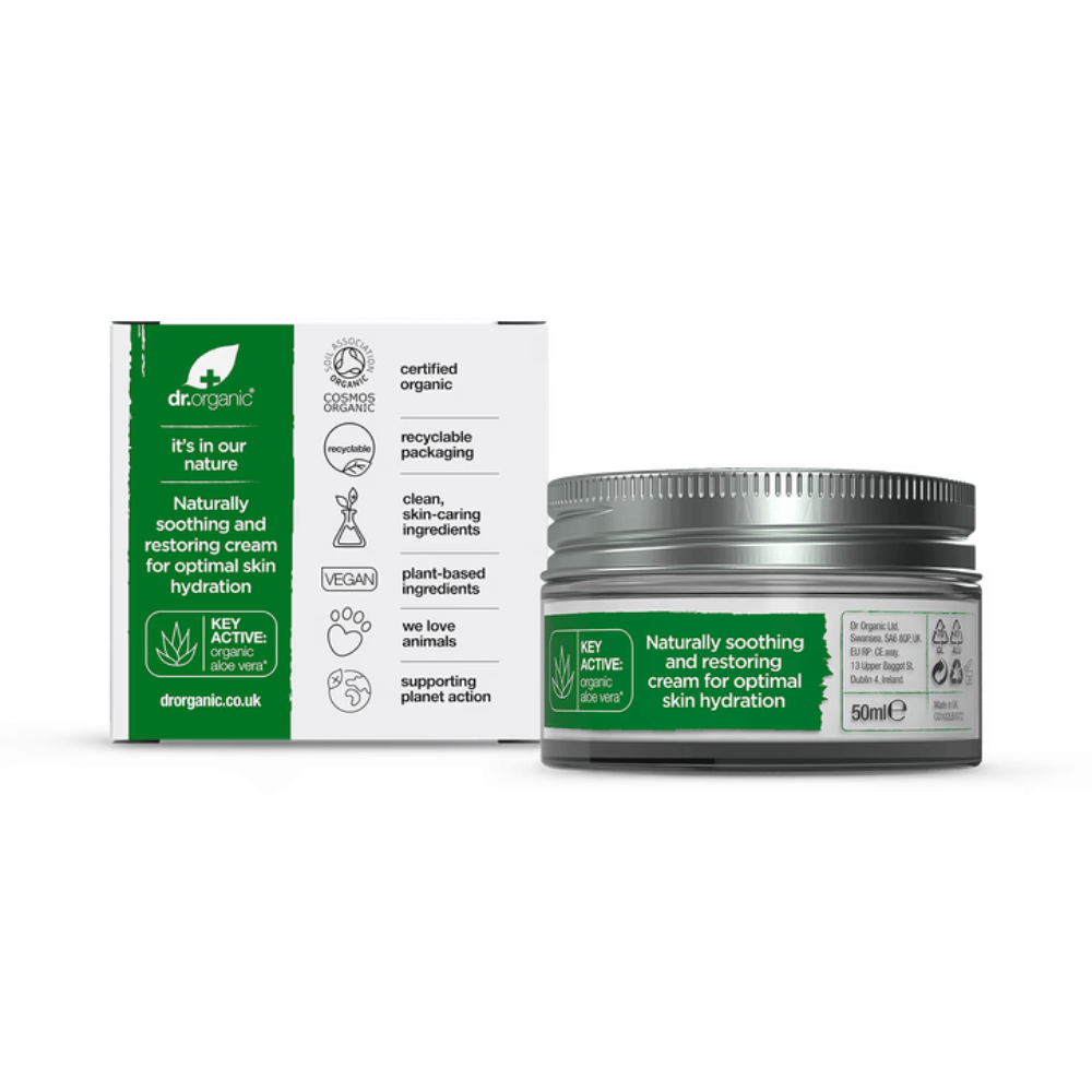 Dr Organic Aloe Vera Cream 50ml- Lillys Pharmacy and Health Store