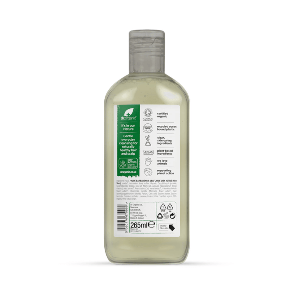 Dr Organic Aloe Vera Shampoo 265ml- Lillys Pharmacy and Health Store