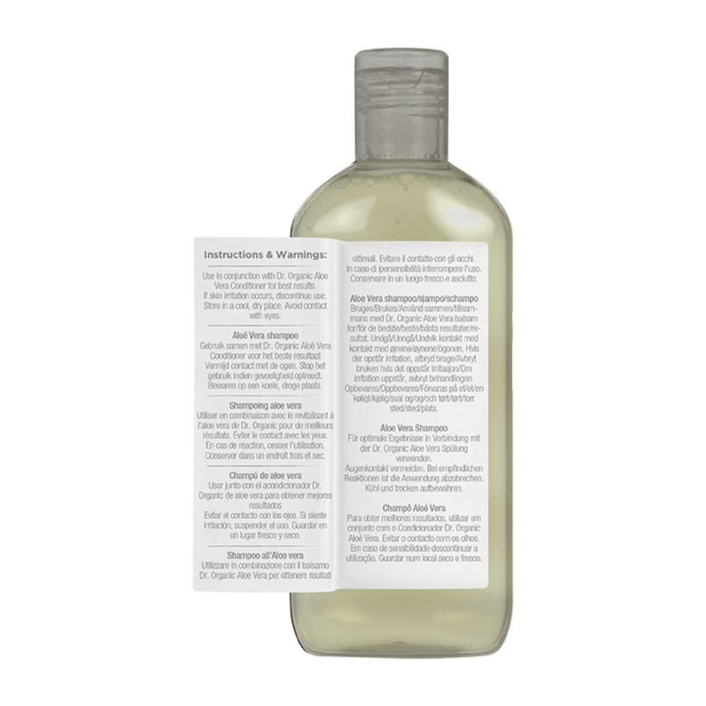 Dr Organic Aloe Vera Shampoo 265ml- Lillys Pharmacy and Health Store