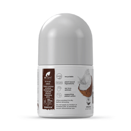 Dr Organic Coconut Oil Deodorant 50ml- Lillys Pharmacy and Health Store