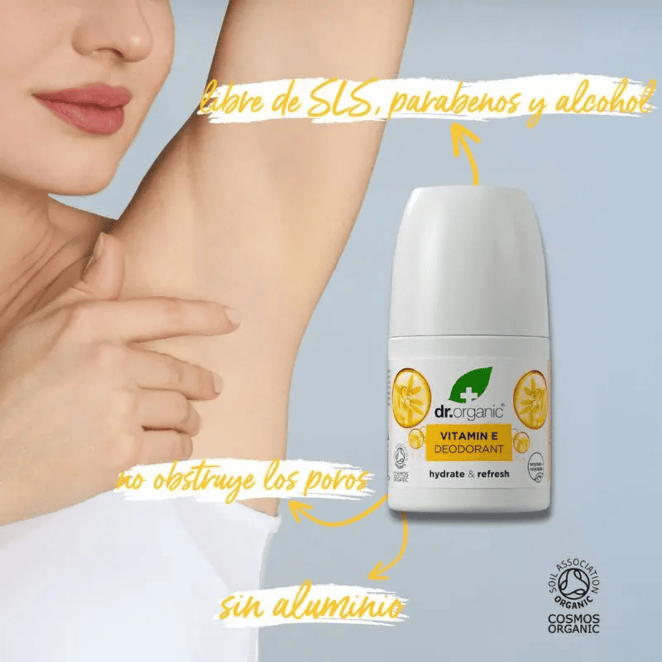 Dr Organic Vitamin E Deodorant 50ml- Lillys Pharmacy and Health Store