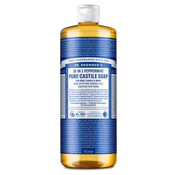 Dr. Bronner's Pure-Castile Liquid Soap - Peppermint