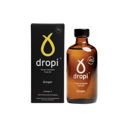 Dropi Icelandic Fish Oil - Ginger 170ml- Lillys Pharmacy and Health Store