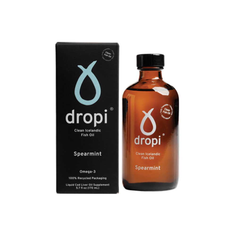 Dropi Icelandic Fish Oil - Spearmint 170ml- Lillys Pharmacy and Health Store
