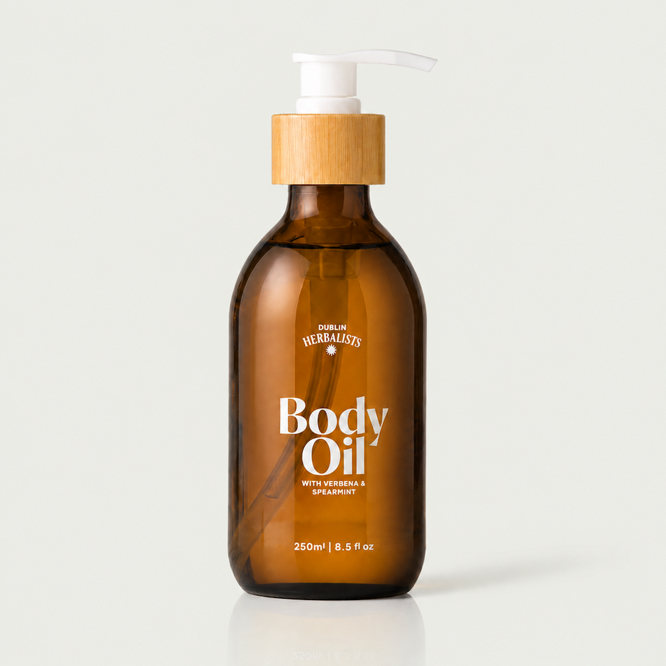 Dublin Herbalists Body Oil with Verbena and Spearmint 250ml- Lillys Pharmacy and Health Store
