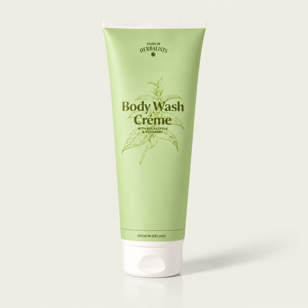 Dublin Herbalists Body Wash Creme Eucalyptus and Rosemary 300ml- Lillys Pharmacy and Health Store