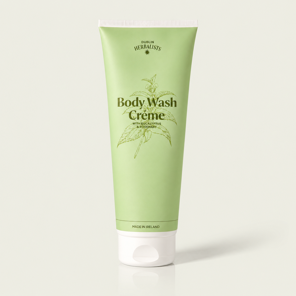 Dublin Herbalists Body Wash Creme Eucalyptus and Rosemary 300ml- Lillys Pharmacy and Health Store