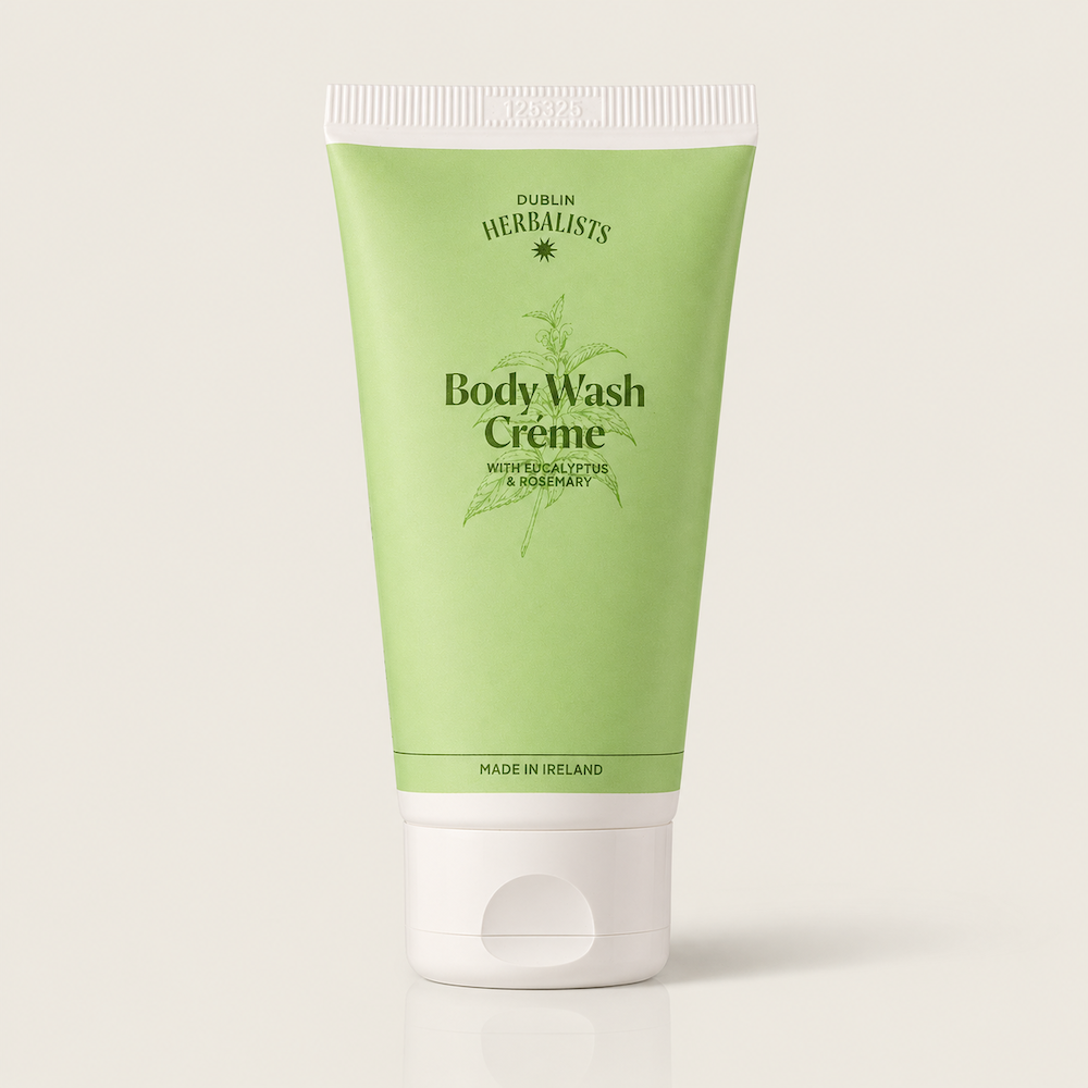 Dublin Herbalists Body Wash Creme Eucalyptus and Rosemary 50ml- Lillys Pharmacy and Health Store