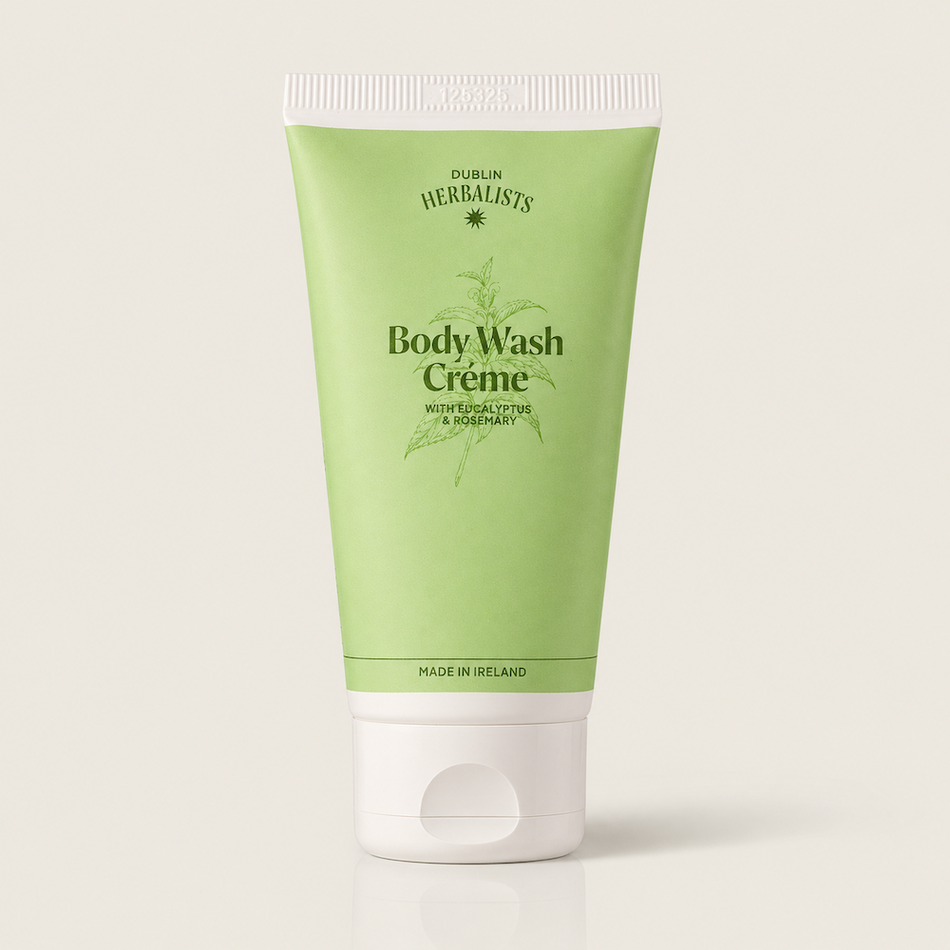 Dublin Herbalists Body Wash Creme Eucalyptus and Rosemary 50ml- Lillys Pharmacy and Health Store