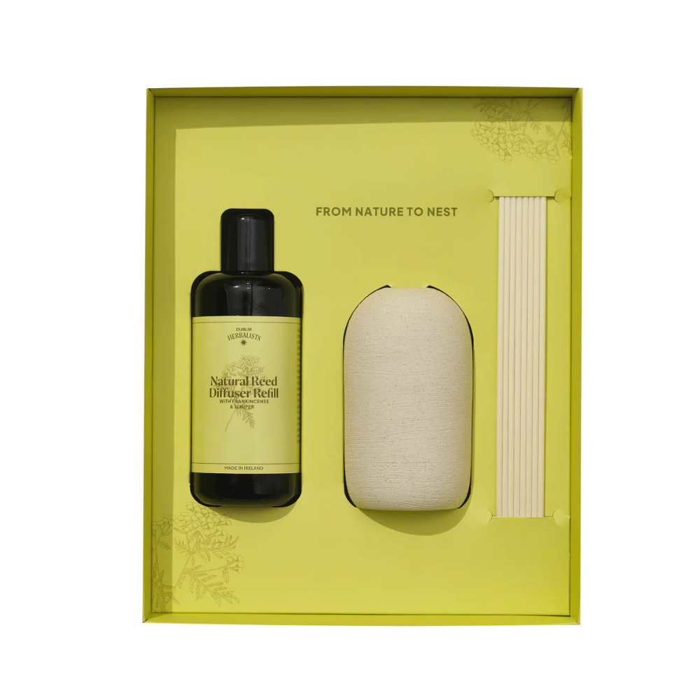 Dublin Herbalists Frankincense and Juniper Natural Reed Diffuser Gift Set- Lillys Pharmacy and Health Store