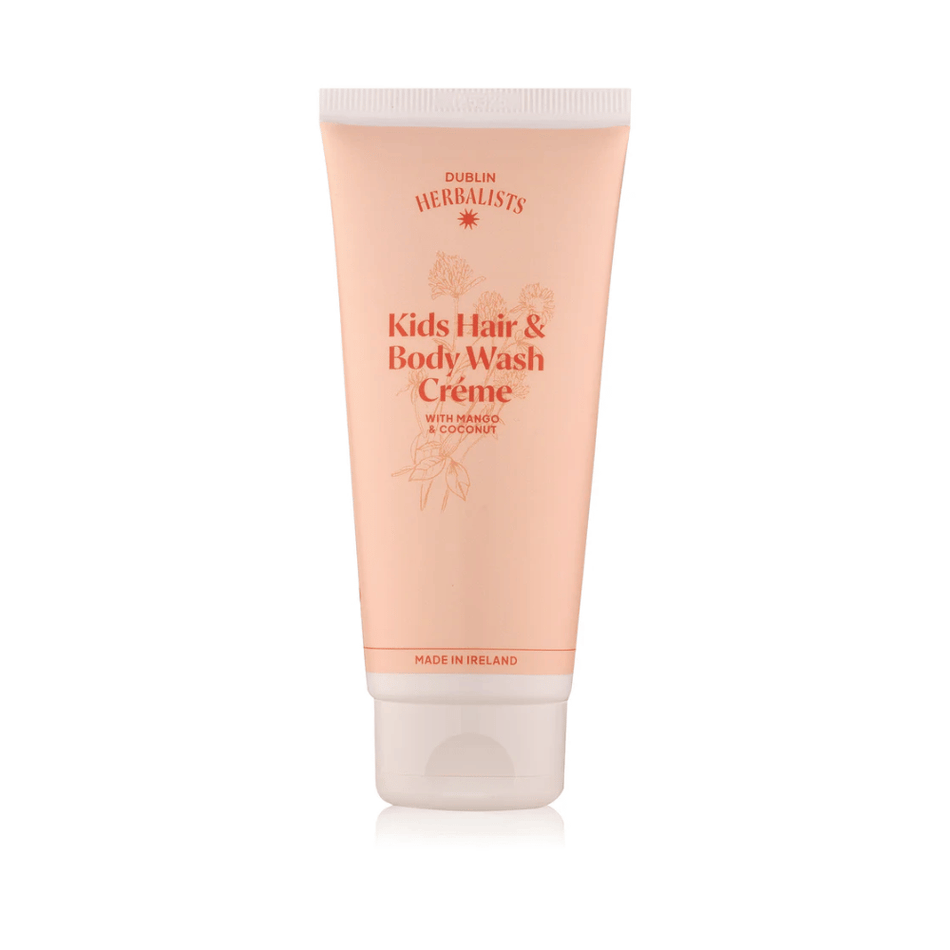 Dublin Herbalists Kids Hair & Body Wash Creme with Mango & Coconut 100ml- Lillys Pharmacy and Health Store