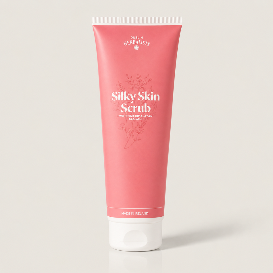 Dublin Herbalists Silky Skin Scrub 300ml- Lillys Pharmacy and Health Store
