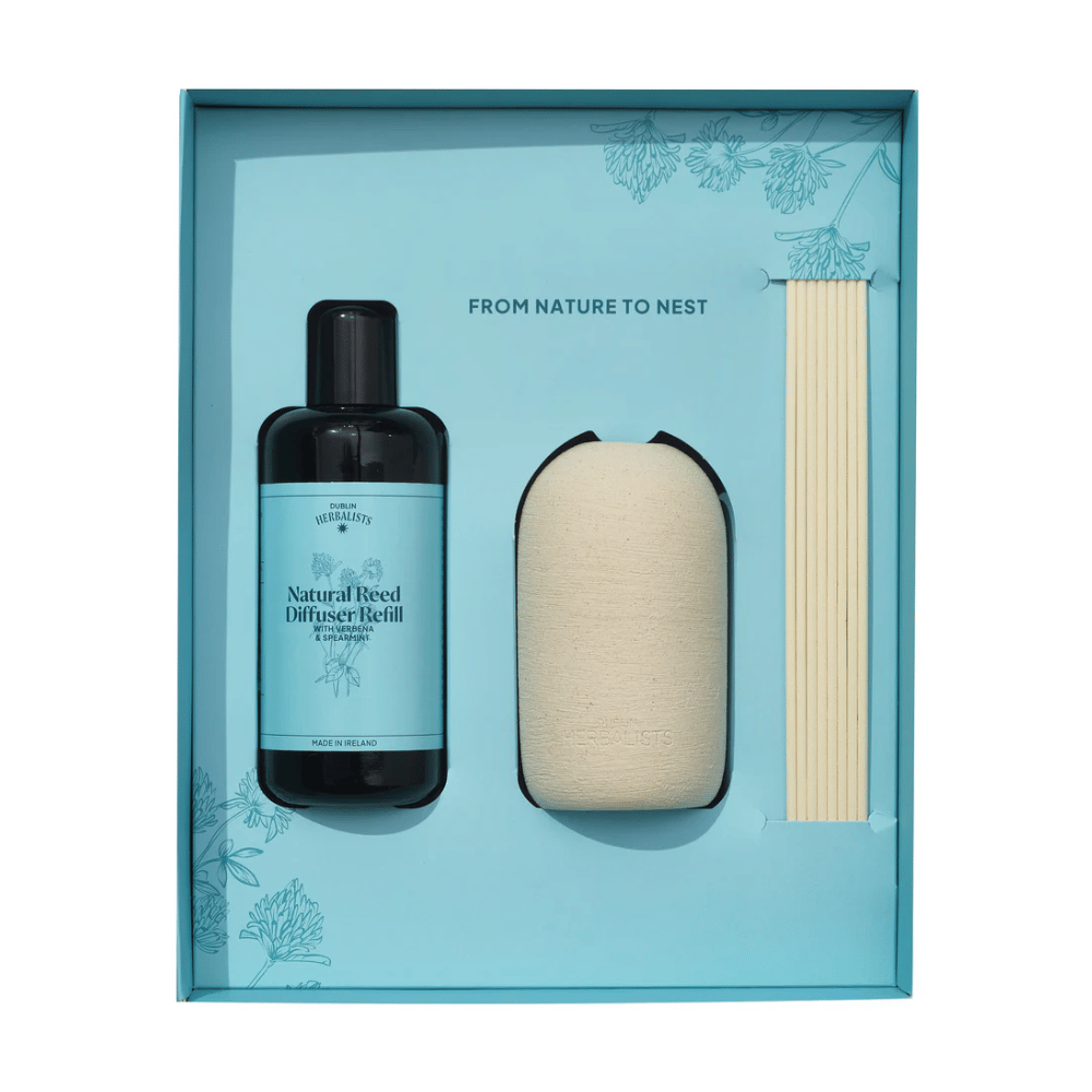 Dublin Herbalists Verbena and Spearmint Natural Reed Diffuser Gift Set- Lillys Pharmacy and Health Store