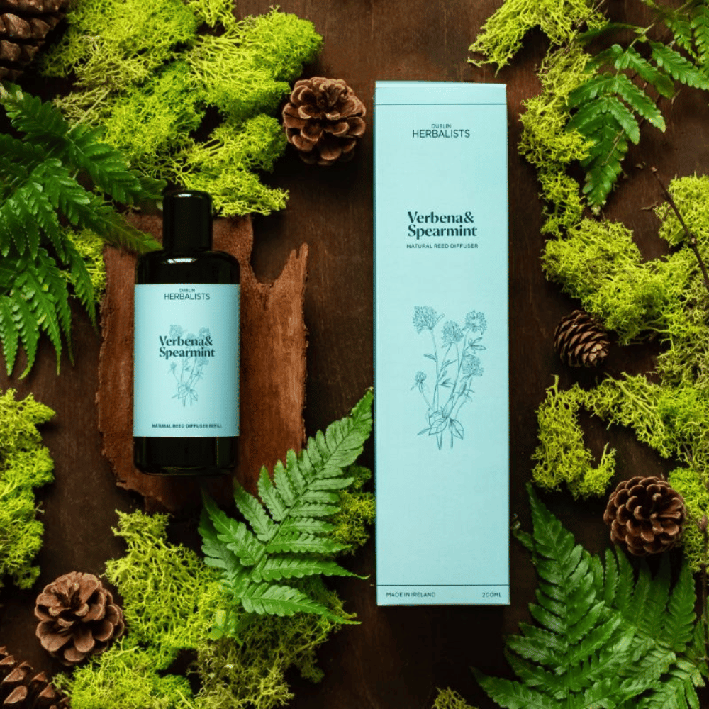 Dublin Herbalists Verbena and Spearmint Natural Reed Diffuser Gift Set- Lillys Pharmacy and Health Store