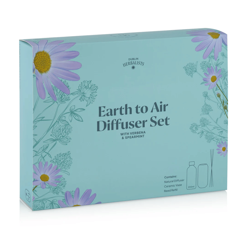 Dublin Herbalists Verbena and Spearmint Natural Reed Diffuser Gift Set- Lillys Pharmacy and Health Store