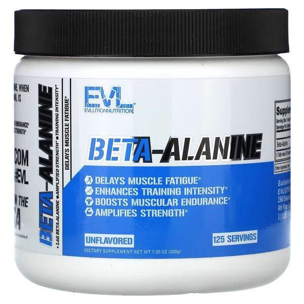 EVLution Nutrition BetaAlanine, Unflavored 200g- Lillys Pharmacy and Health Store