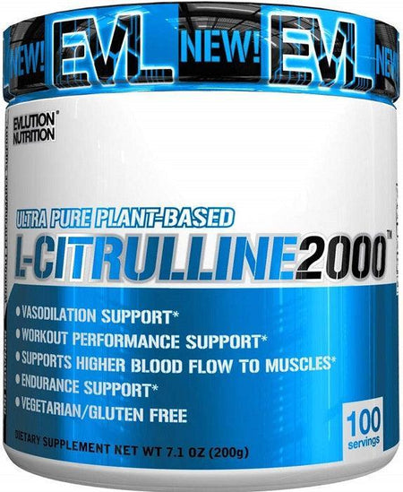 EVLution NutritionLCitrulline 2000, Unflavoured 200g- Lillys Pharmacy and Health Store