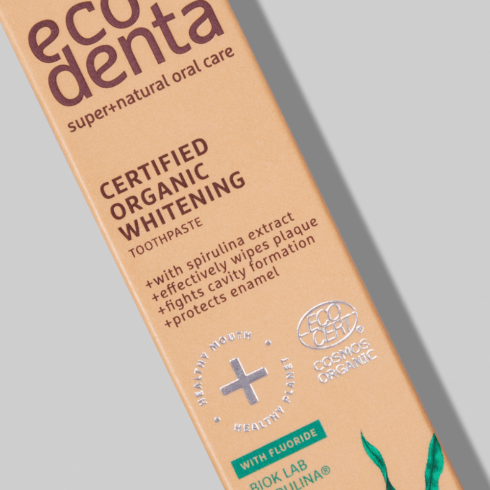 Ecodenta Organicline Whitening Toothpaste With Spirulina Extract 75ml- Lillys Pharmacy and Health Store