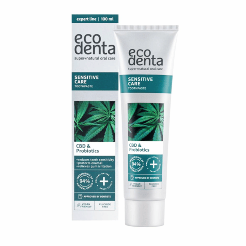Ecodenta Sensitive Care Toothpaste with CBD & Probiotics 75ml- Lillys Pharmacy and Health Store