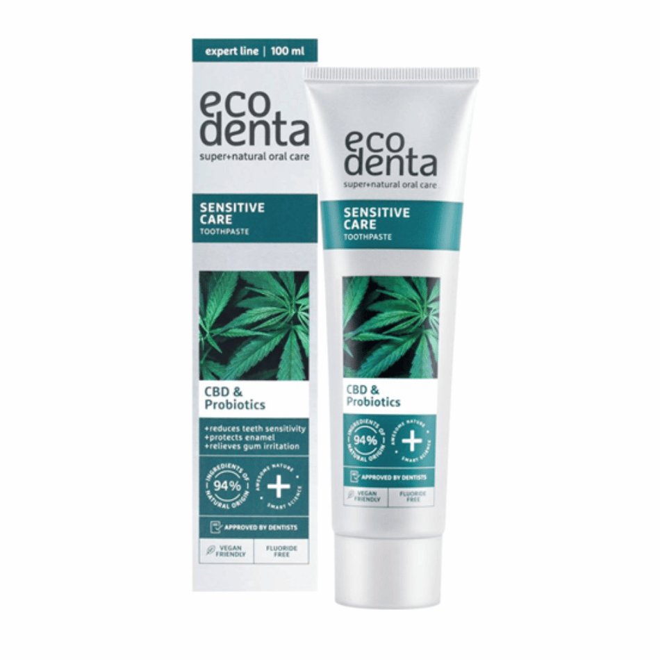 Ecodenta Sensitive Care Toothpaste with CBD & Probiotics 75ml- Lillys Pharmacy and Health Store