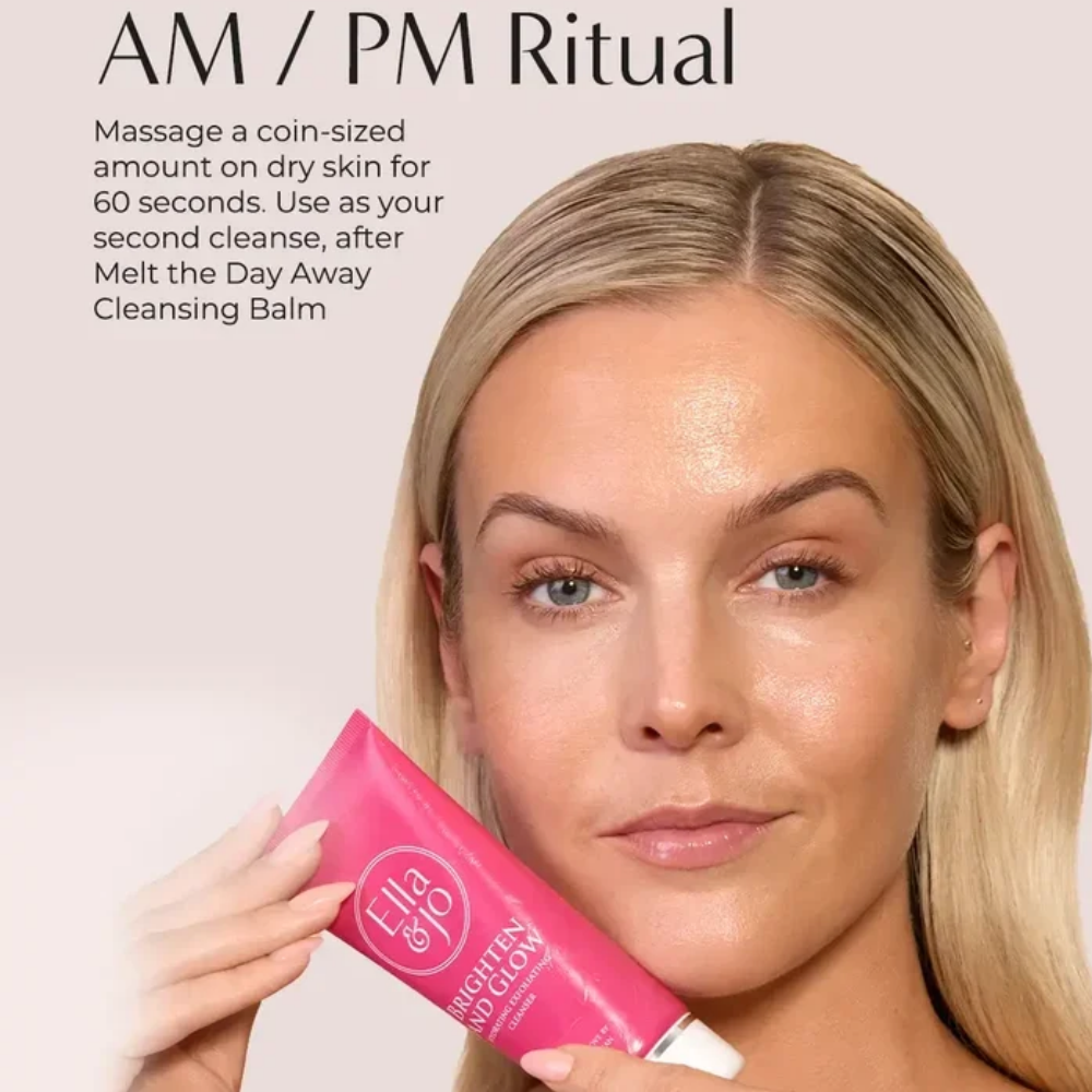 Ella & Jo Brighten & Glow Hydrating Exfoliating Cleanser 100ml- Lillys Pharmacy and Health Store