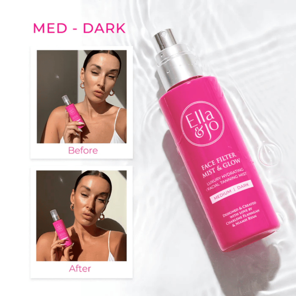 Ella & Jo - Face Filter Mist & Glow Tanning Mist / Medium - Dark- Lillys Pharmacy and Health Store