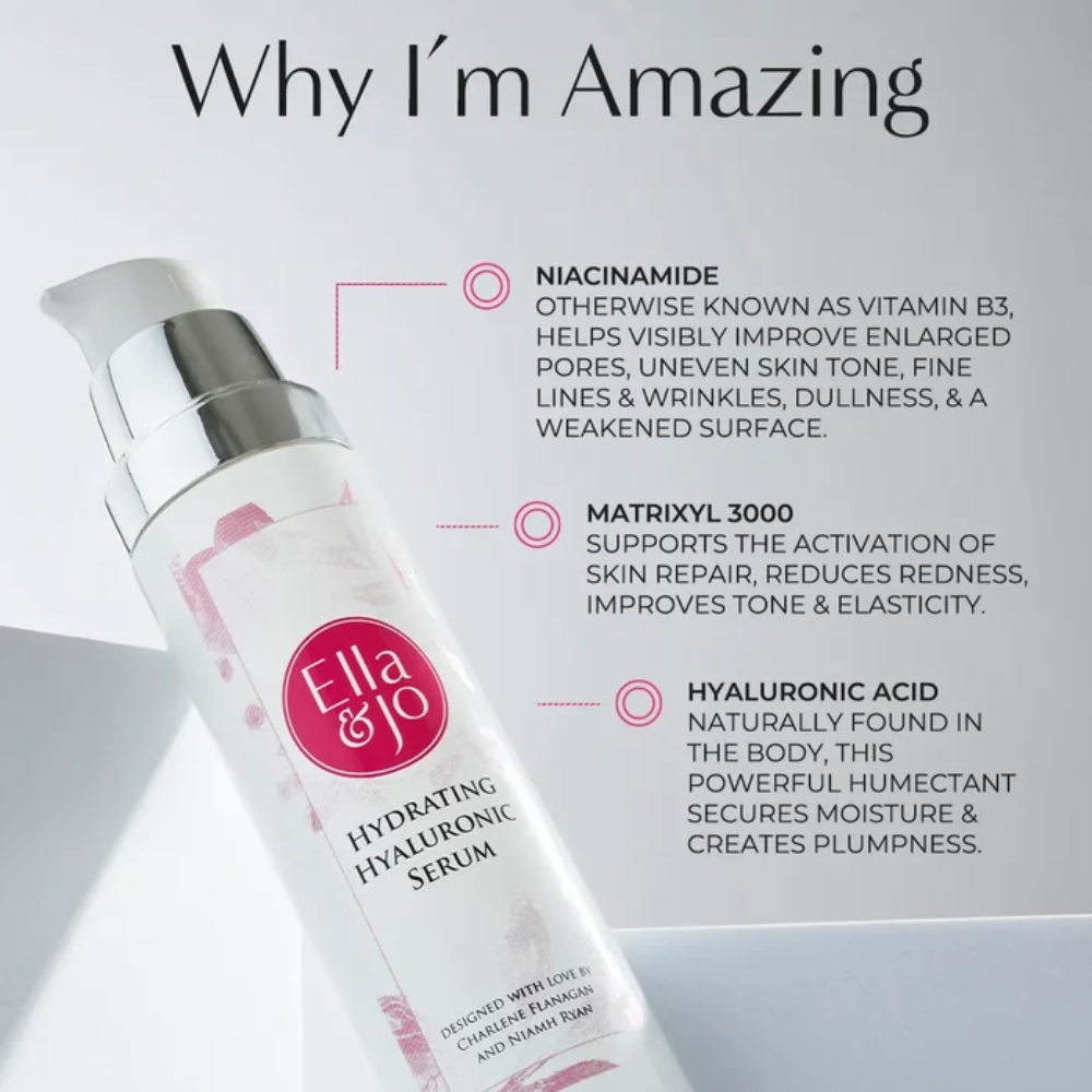Ella & Jo Hydrating Hyaluronic Serum- Lillys Pharmacy and Health Store