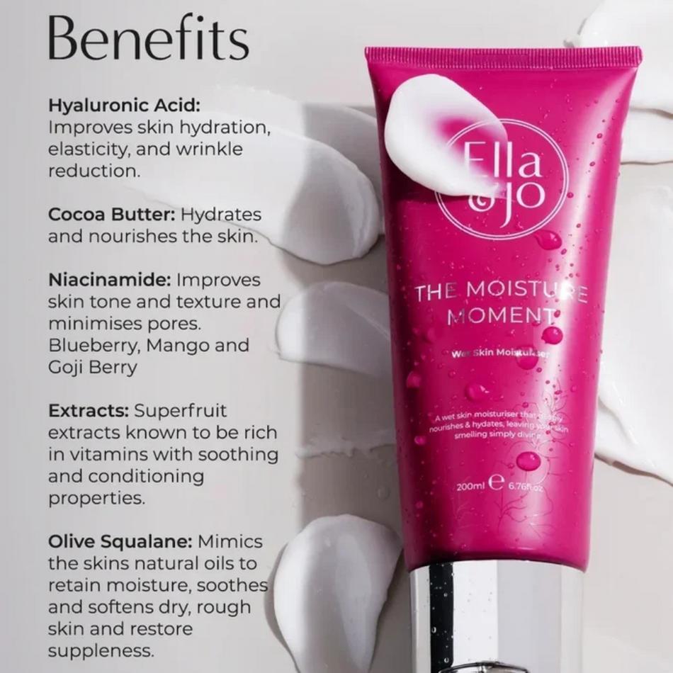 Ella & Jo The Moisture Moment - Wet Skin Moisturiser- Lillys Pharmacy and Health Store