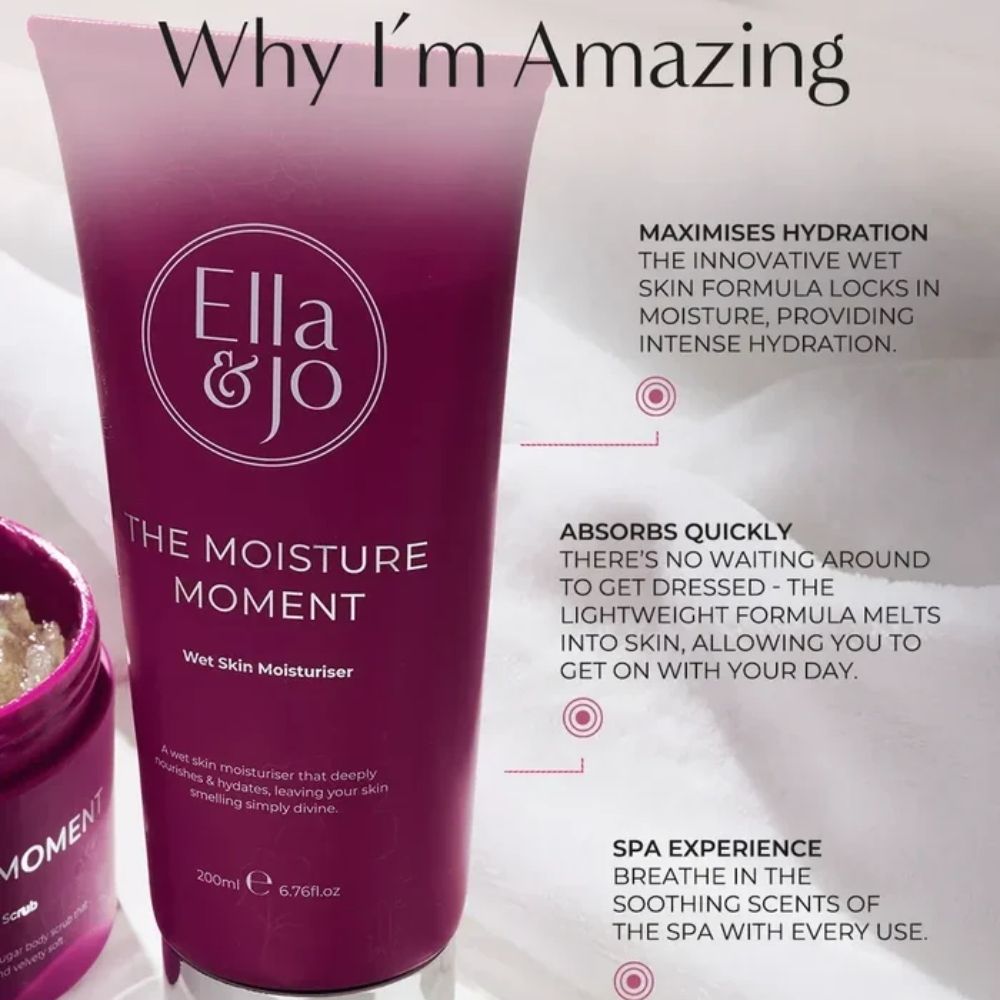 Ella & Jo The Moisture Moment - Wet Skin Moisturiser- Lillys Pharmacy and Health Store