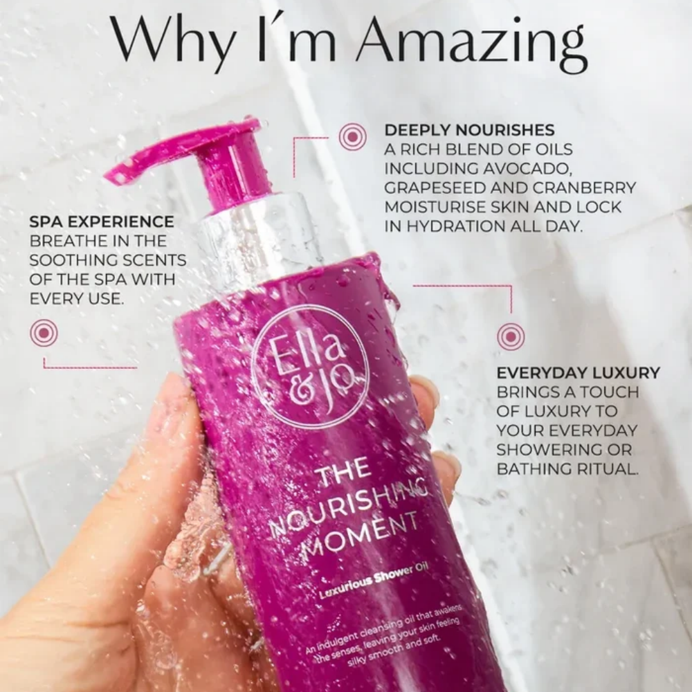Ella & Jo The Nourishing Moment - Luxurious Shower Oil- Lillys Pharmacy and Health Store
