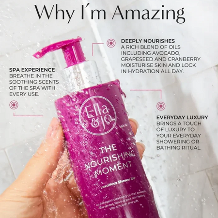 Ella & Jo The Nourishing Moment - Luxurious Shower Oil- Lillys Pharmacy and Health Store