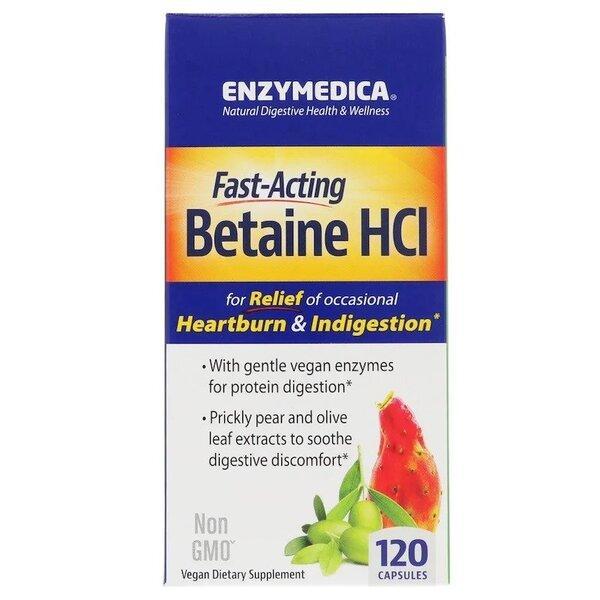 Enzymedica Betaine HCl - 120 caps - Lilly’s Pharmacy & Health Store