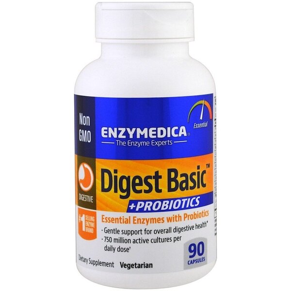 Enzymedica Digest Basic + Probiotics - 90 Caps - Lilly's Pharmacy
