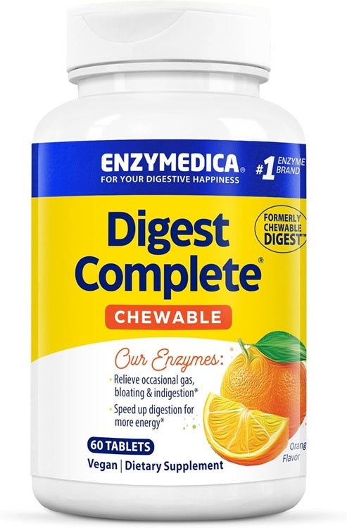 Enzymedica Digest Complete Chewable, Orange - 60 Tablets - Lilly's Pharmacy