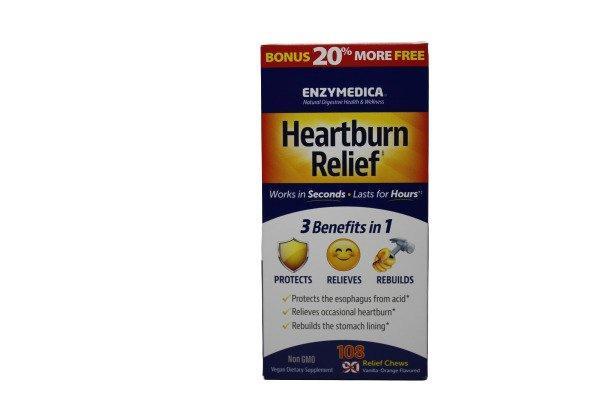Enzymedica Heartburn Relief, Vanilla - Orange - 108 chewables - Lilly’s Pharmacy & Health Store