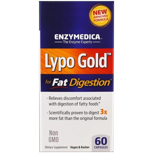 Enzymedica Lypo Gold - 60 Caps - Lilly's Pharmacy