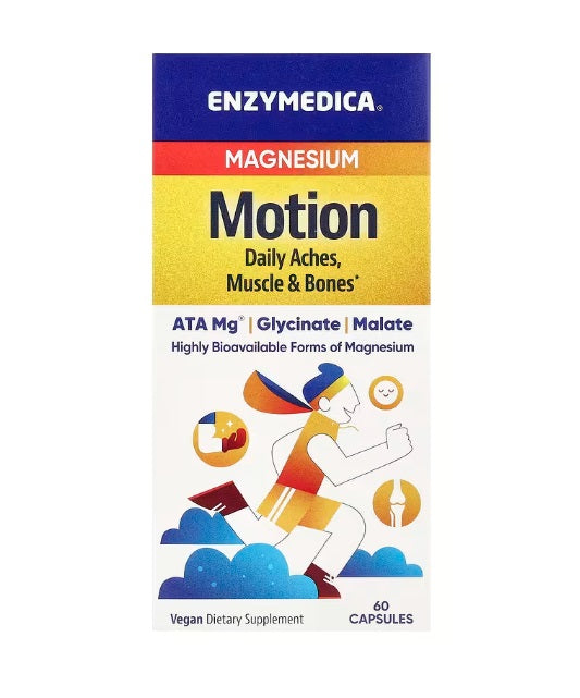Enzymedica Magnesium Motion - 60 Caps - Lilly's Pharmacy
