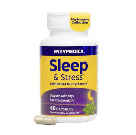 Enzymedica Sleep & Stress Lemon Balm Phytosome - 60 Vcaps - Lilly's Pharmacy