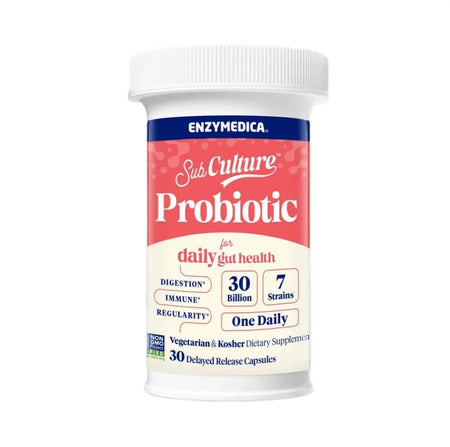 Enzymedica SubCulture Probiotic for Daily Gut Health - 30 Caps - Lilly's Pharmacy