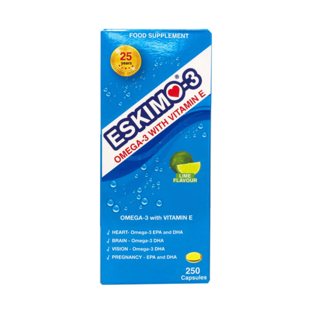 Eskimo-3 with Omega 3 and Vitamin E 250 Caps- Lillys Pharmacy and Health Store