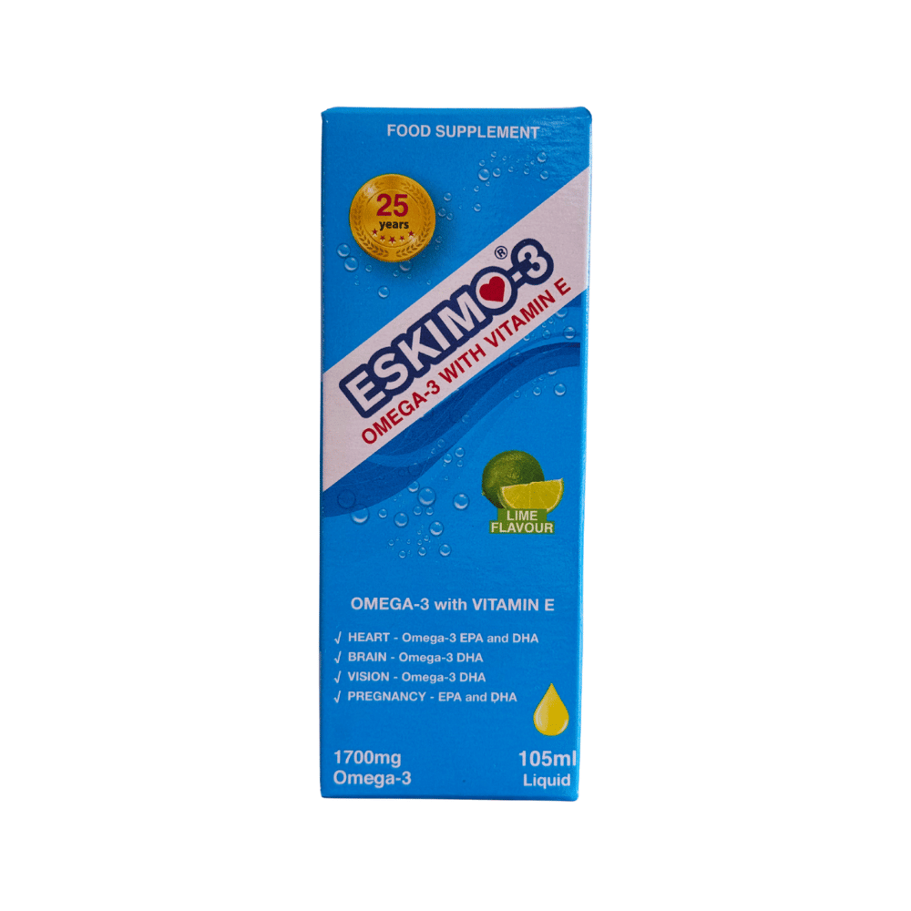 Eskimo-3 with Vitamin E Liquid 105ml- Lillys Pharmacy and Health Store
